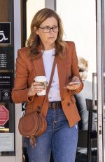 JENNA FISCHER in Denim Out in Los Angeles 10/15/2018