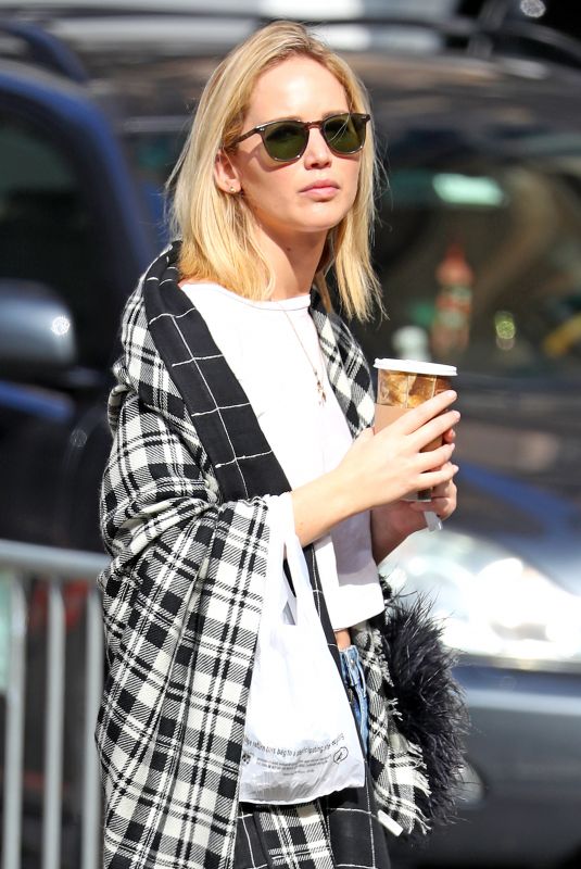 JENNIFER LAWRENCE Out for a Coffee in New York 10/05/2018