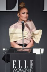 JENNIFER LOPEZ at Elle Women in Hollywood in Los Angeles 10/15/2018