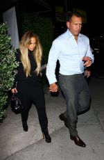 JENNIFER LOPEZ at Osteria Mozza Restaurant in West Hollywood 10/08/2018