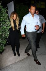 JENNIFER LOPEZ at Osteria Mozza Restaurant in West Hollywood 10/08/2018