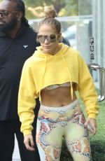 JENNIFER LOPEZ Heading to a Gym in Westwood 10/26/2018