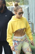 JENNIFER LOPEZ Heading to a Gym in Westwood 10/26/2018