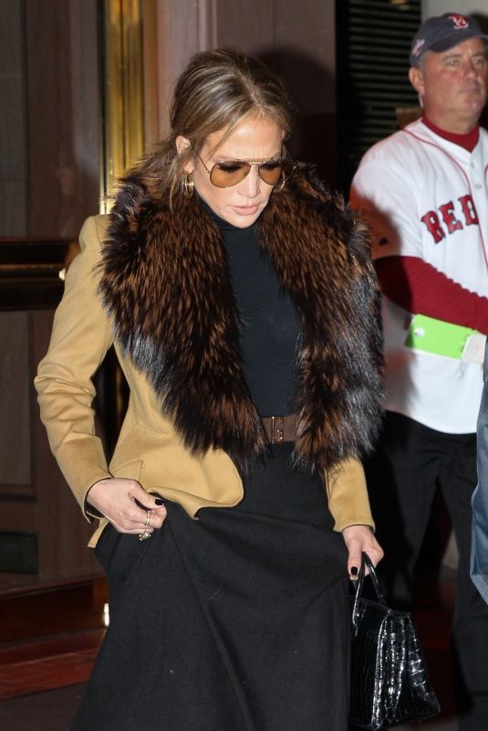 JENNIFER LOPEZ Leaves Her Hotel in Boston 10/23/2018