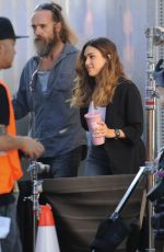 JESSICA ALBA on the Set of L.A.