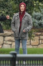 JESSICA CHASTAIN on the Set of Eve in Boston 10/05/2018