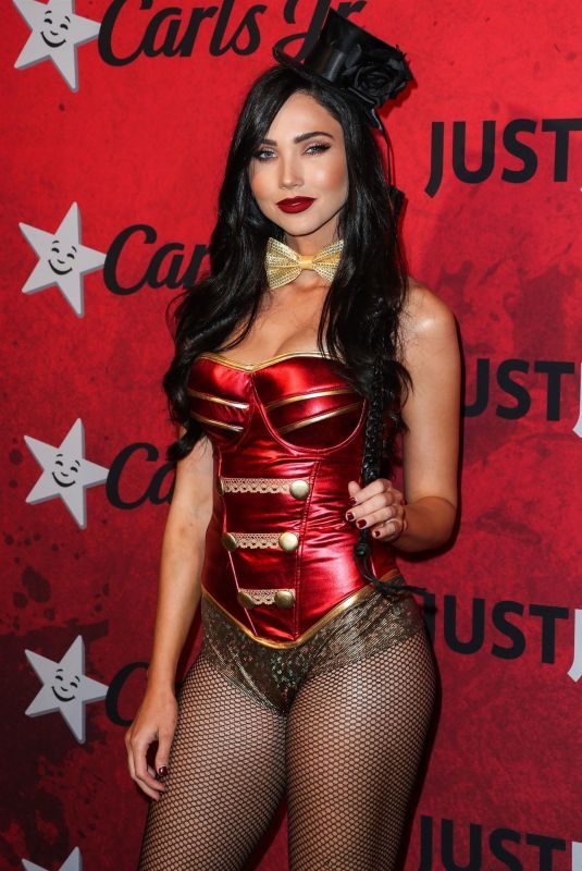 JESSICA GREEN at Just Jared Halloween Party in West Hollywood 10/27/2018