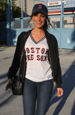 JESSICA LOWNDES Arrives at Dodger Stadium in Los Angeles 10/26/2018