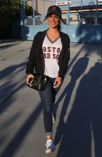 JESSICA LOWNDES Arrives at Dodger Stadium in Los Angeles 10/26/2018