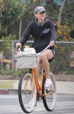 JESSICA STROUP Playing Tennis and Riding a Bicycle in Los Angeles 10/23/2018