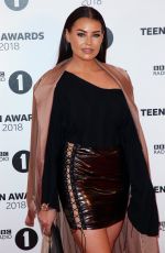 JESSICA WRIGHT at BBC Radio 1 Teen Awards in London 10/21/2018