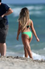 JESSIE JAMES in Bikini on the Set of a Commercial on Miami Beach 10/22/2018