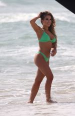 JESSIE JAMES in Bikini on the Set of a Commercial on Miami Beach 10/22/2018