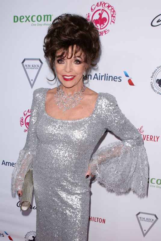 JOAN COLLINS at 2018 Carousel of Hope Ball in Los Angeles 10/06/2018