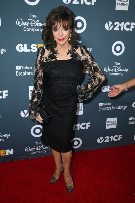 JOAN COLLINS at Glsen Respect Awards 2018 in Beverly Hills 01/19/2018