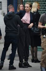 JODIE COMER on the Set of Killing Eve in London 10/10/2018