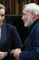 JODIE COMER on the Set of Killing Eve in London 10/10/2018