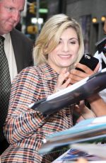 JODIE WHITTAKER Arrives at Late Show with Stephen Colbert in New York 10/03/2018