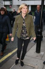 JODIE WHITTAKER at BBC Radio in London 10/12/2018