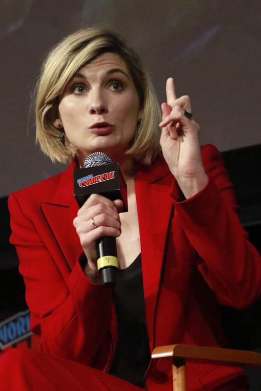 JODIE WHITTAKER at Doctor Who Panel at New York Comic-con 10/07/2018