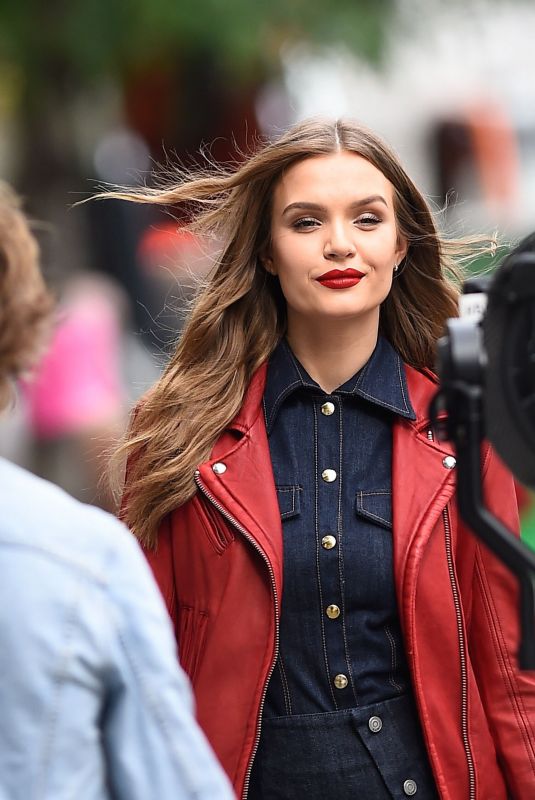 JOSPEHINE SKRIVER on the Set of a Photoshoot in New York 10/04/2018