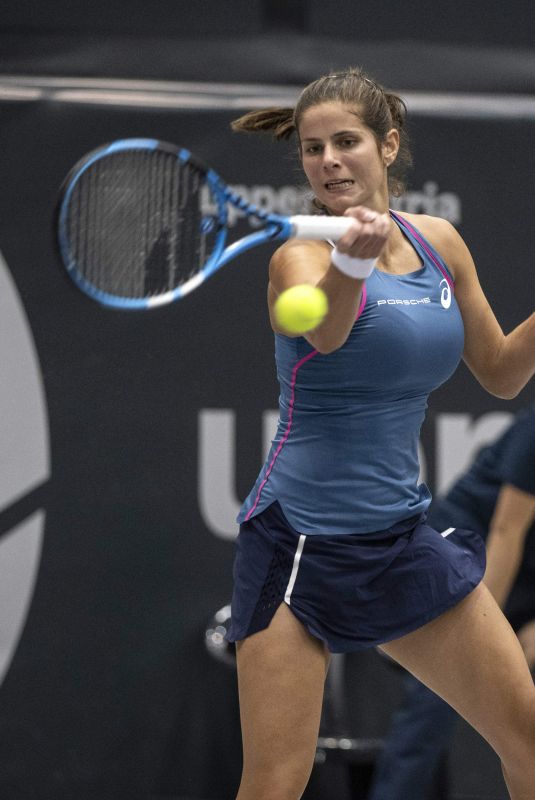 JULIA GOERGES at WTA Upper Austria Ladies Tennins Tournament in Linz 10/10/2018