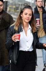 JULIA GOULDING and MOLLIE WINNARD at Train Station in Manchester 10/22/2018