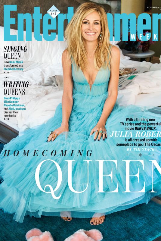 JULIA ROBERTS in Entertainment Weekly Magazine, November 2018