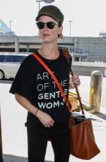 JULIETTE LEWIS at LAX Airport in Los Angeles 10/19/2018
