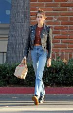 KAIA GERBER in Denim Out and About in Los Angeles 10/07/2018
