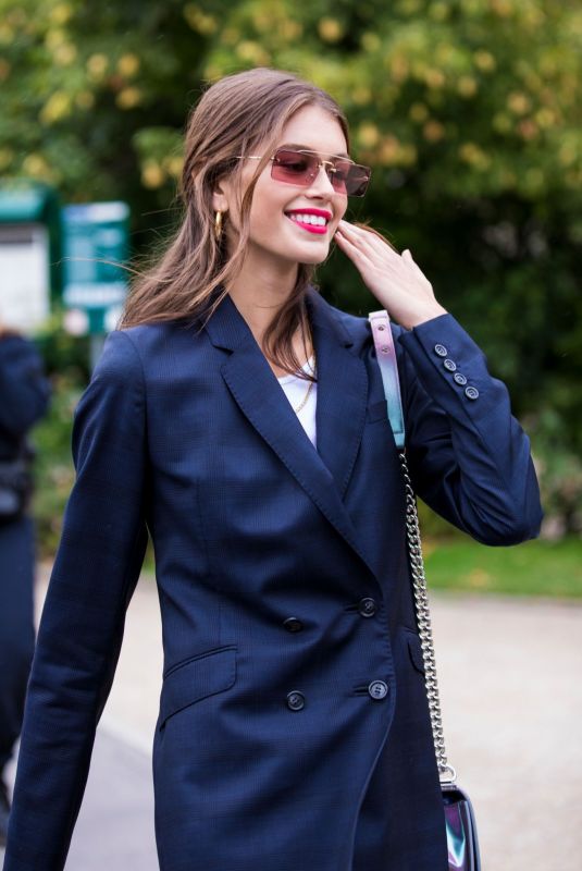 KAIA GERBER Out and About in Paris 10/02/2018