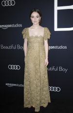 KAITLYN DEVER at Beautiful Boy Premiere in Los Angeles 10/08/2018