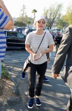 KALEY CUOCO Arrives at Dodger Stadium in Los Angeles 10/26/2018