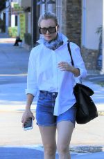 KALEY CUOCO in Denim Shorts Out in Los Angeles 10/18/2018