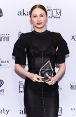 KAREN GILLAN Receives Artistic Achievement in Independent Film Award at Philadelphia Film Festival 10/26/2018