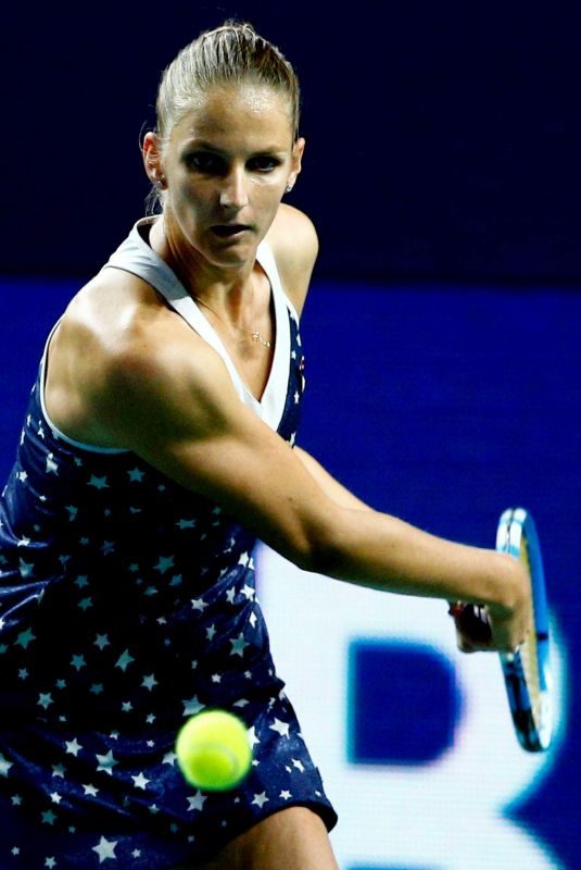 KAROLINA PLSKOVA at 2018 VTB Kremlin Cup International in Moscow 10/16/2018