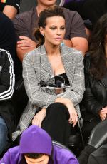 KATE BECKINSALE at LA Lakers vs Houston Rockets Game in Los Angeles 10/21/2018