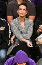 KATE BECKINSALE at LA Lakers vs Houston Rockets Game in Los Angeles 10/21/2018