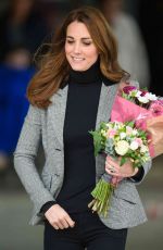 KATE MIDDLETON Arrives at Basildon Sporting Village in Basildon 10/30/2018