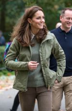 KATE MIDDLETON at Sayers Croft Forest School and Wildlife Garden in London 10/02/2018