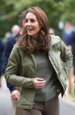 KATE MIDDLETON at Sayers Croft Forest School and Wildlife Garden in London 10/02/2018