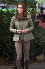 KATE MIDDLETON at Sayers Croft Forest School and Wildlife Garden in London 10/02/2018