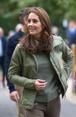 KATE MIDDLETON at Sayers Croft Forest School and Wildlife Garden in London 10/02/2018
