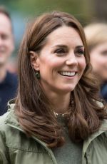 KATE MIDDLETON at Sayers Croft Forest School and Wildlife Garden in London 10/02/2018
