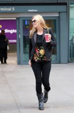 KATE MOSS at Heathrow Airport in London 10/26/2018