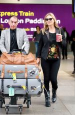 KATE MOSS at Heathrow Airport in London 10/26/2018