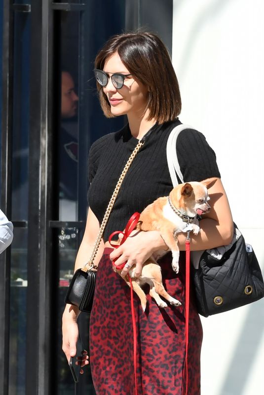 KATHARINE MCPHEE Out with Her Dog in Los Angeles 10/18/2018