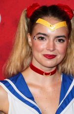 KATHERINE HUGHES at Just Jared Halloween Party in West Hollywood 10/27/2018