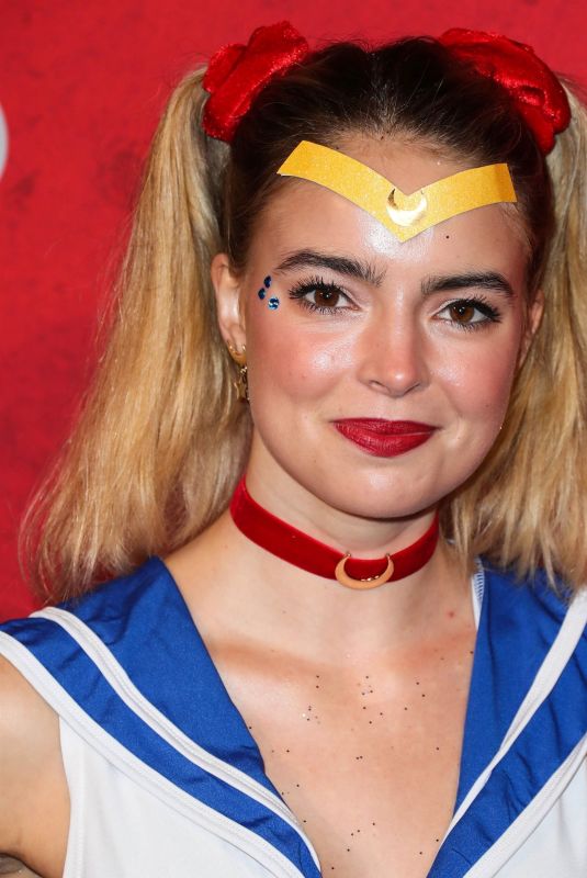KATHERINE HUGHES at Just Jared Halloween Party in West Hollywood 10/27/2018