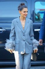 KATIE HOLMES Arrives at America Ballet Theater 2018 Fall Gala in New York 10/17/2018